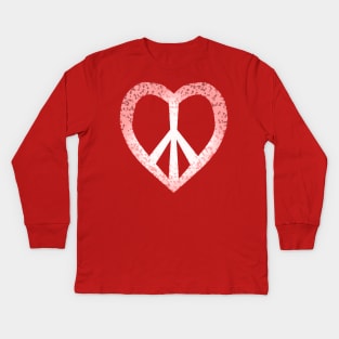 peace in love Kids Long Sleeve T-Shirt